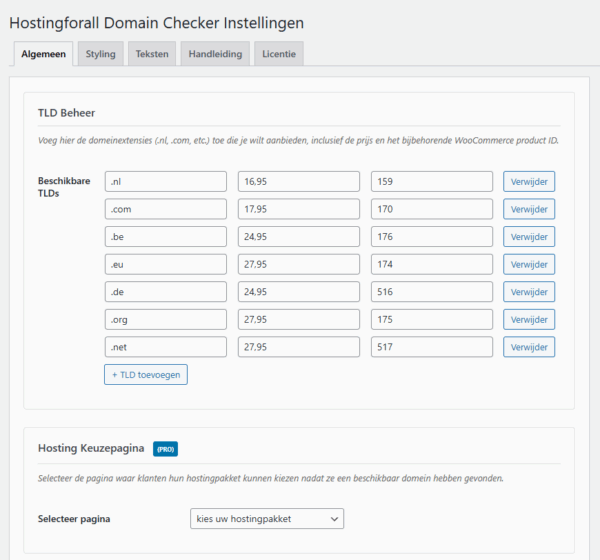 Hostingforall Domain Checker PRO - Afbeelding 4